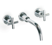 Helix "X" Head Wall Mounted Bath Mixer