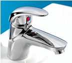 T1402 - Monoblock Basin Mixer with PUW